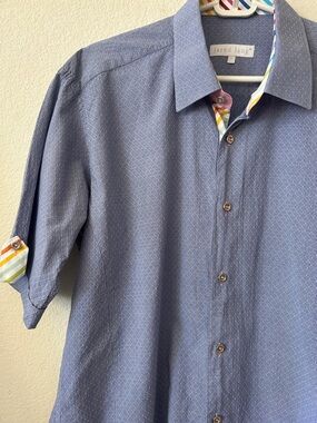 Jared Lang Men's Short-Sleeve Button-Down size L
